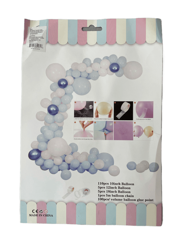Imported Pastel Blue Balloon Garland Kit