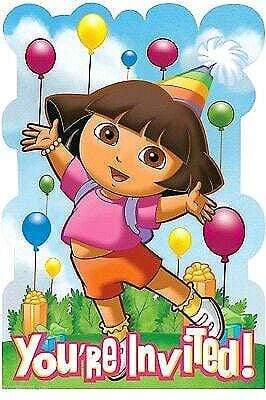instaballoons Dora the Explorer Invitations (8 count)