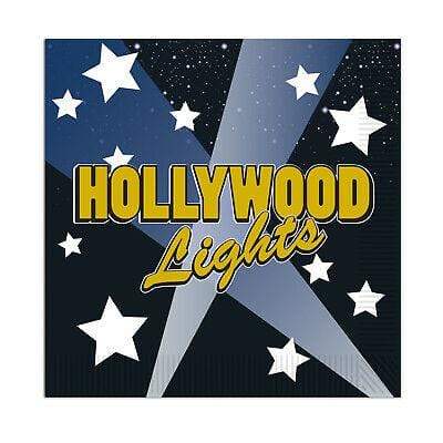 instaballoons Party Supplies Hollywood Lights Beverage Napkins (8 count)