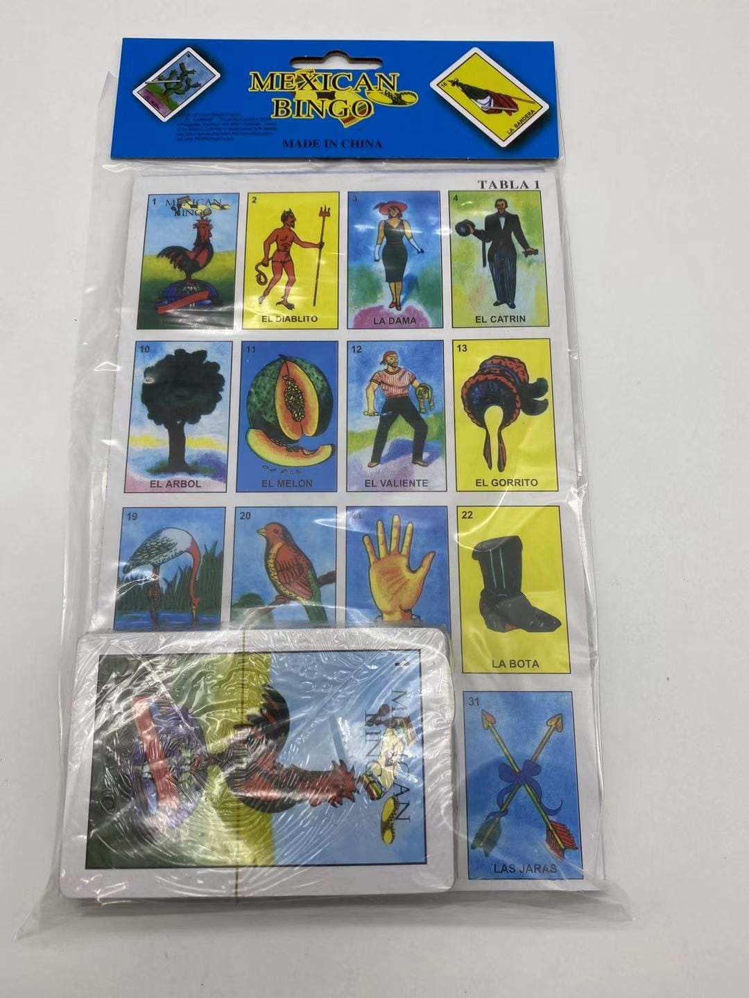 instaballoons Party Supplies Loteria Card Game Small