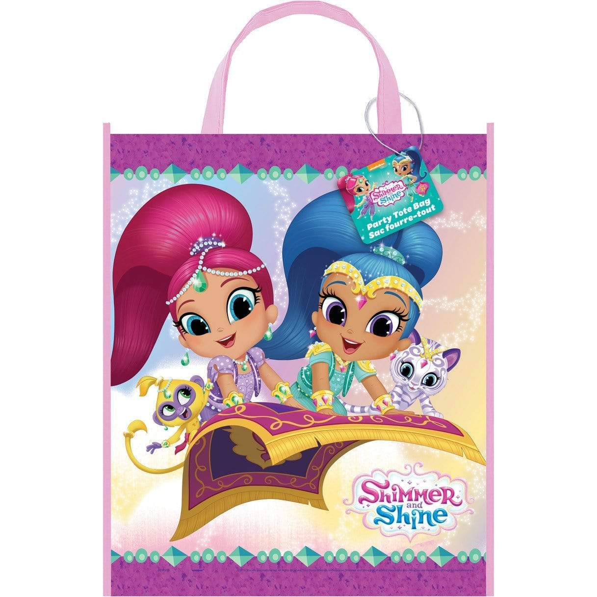 instaballoons Party Supplies Shimmer and Shine Tote Bag 13″