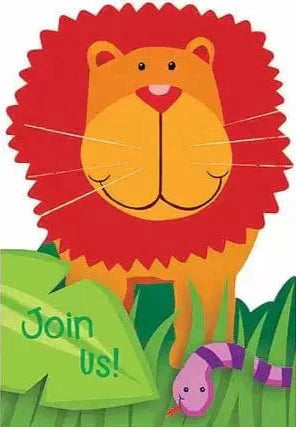 Invitations - Wild Kingdom (8ct) - Amscan