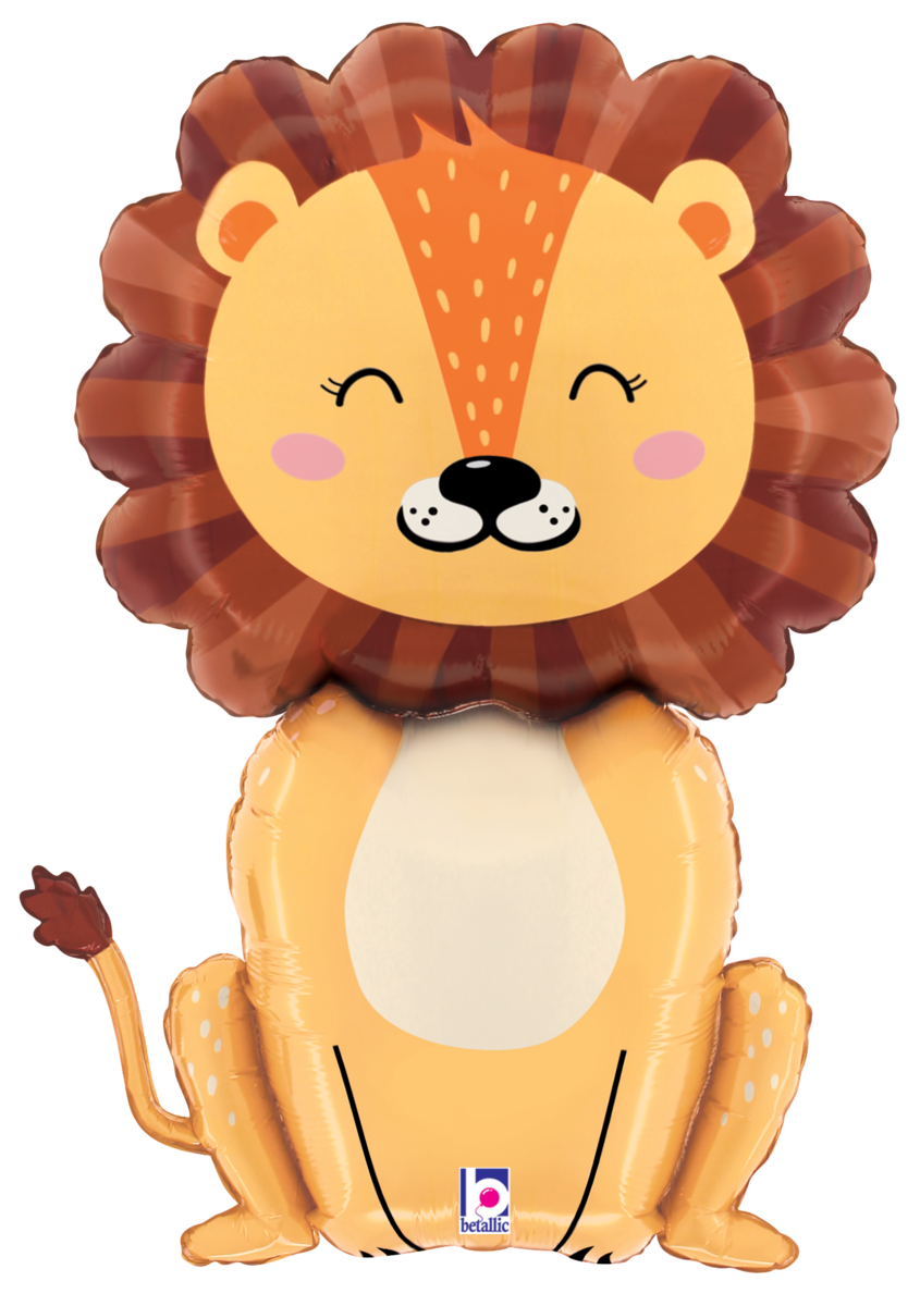 Jungle Lion 32″ Foil Balloon by Betallic from Instaballoons