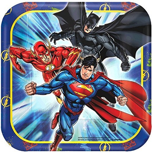 7" Paper Plates - Justice League (8ct) - Amscan