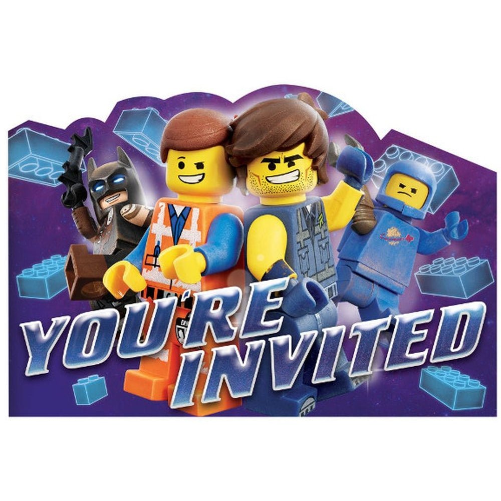 Lego Movie 2 Postcard Invitations 8ct - Amscan