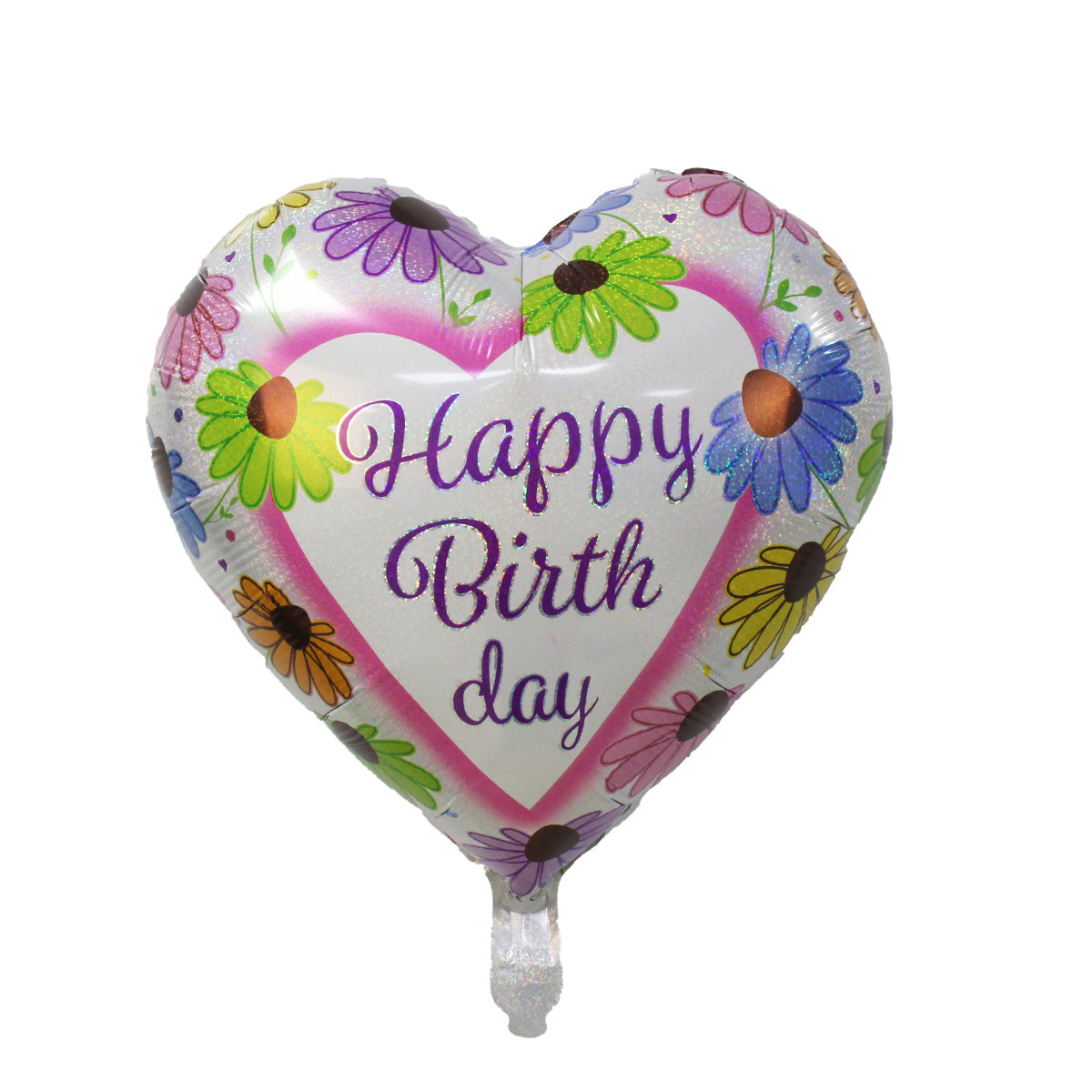 Lime green 18in HBD Flowers -20ct 18″ by SoNice from Instaballoons