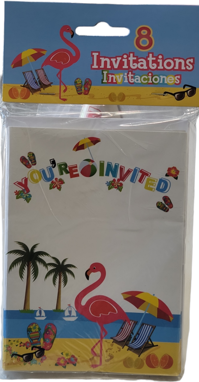 Luau Invitations Foil Balloons by Anagram from Instaballoons