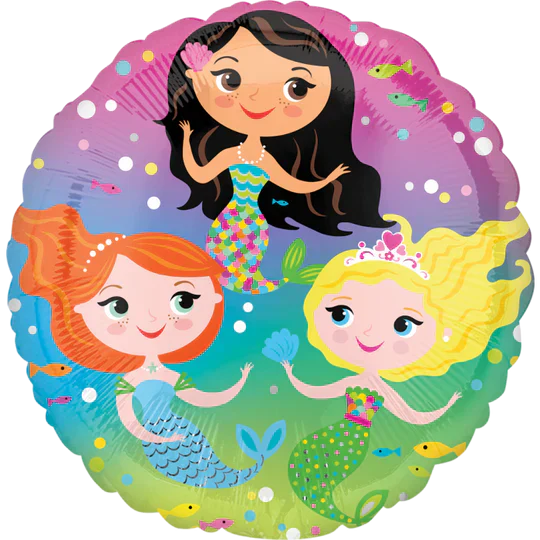 Mermaids 18″ Foil Balloon by Anagram from Instaballoons