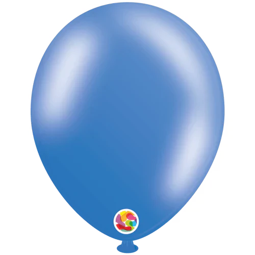 Metallic Blue 10″ Latex Balloons by Balloonia from Instaballoons