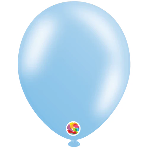 Metallic Sky Blue 12″ Latex Balloons by Balloonia from Instaballoons