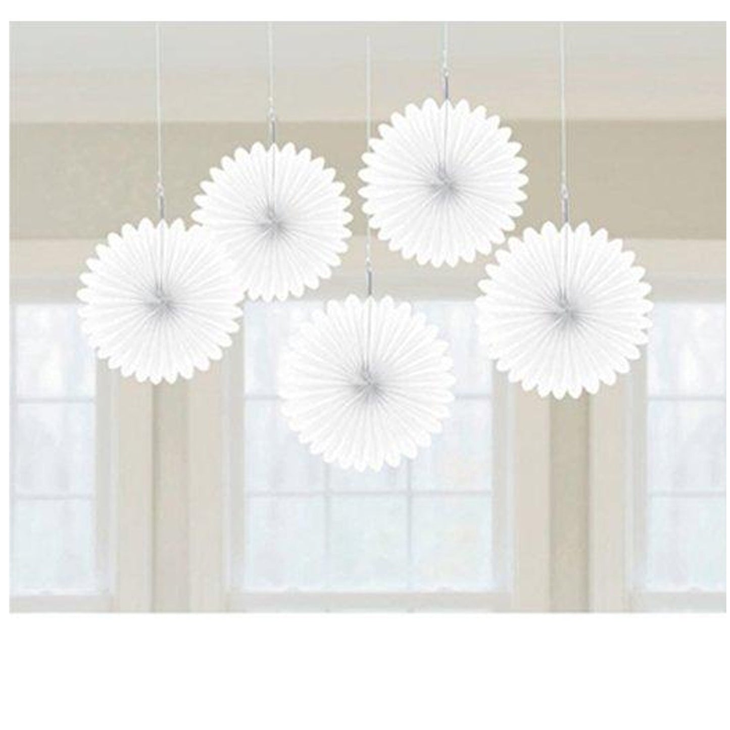 Mini Fan Deco White by Amscan from Instaballoons