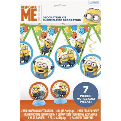 Minions Decoration Kit (7 pieces) by Unique from Instaballoons