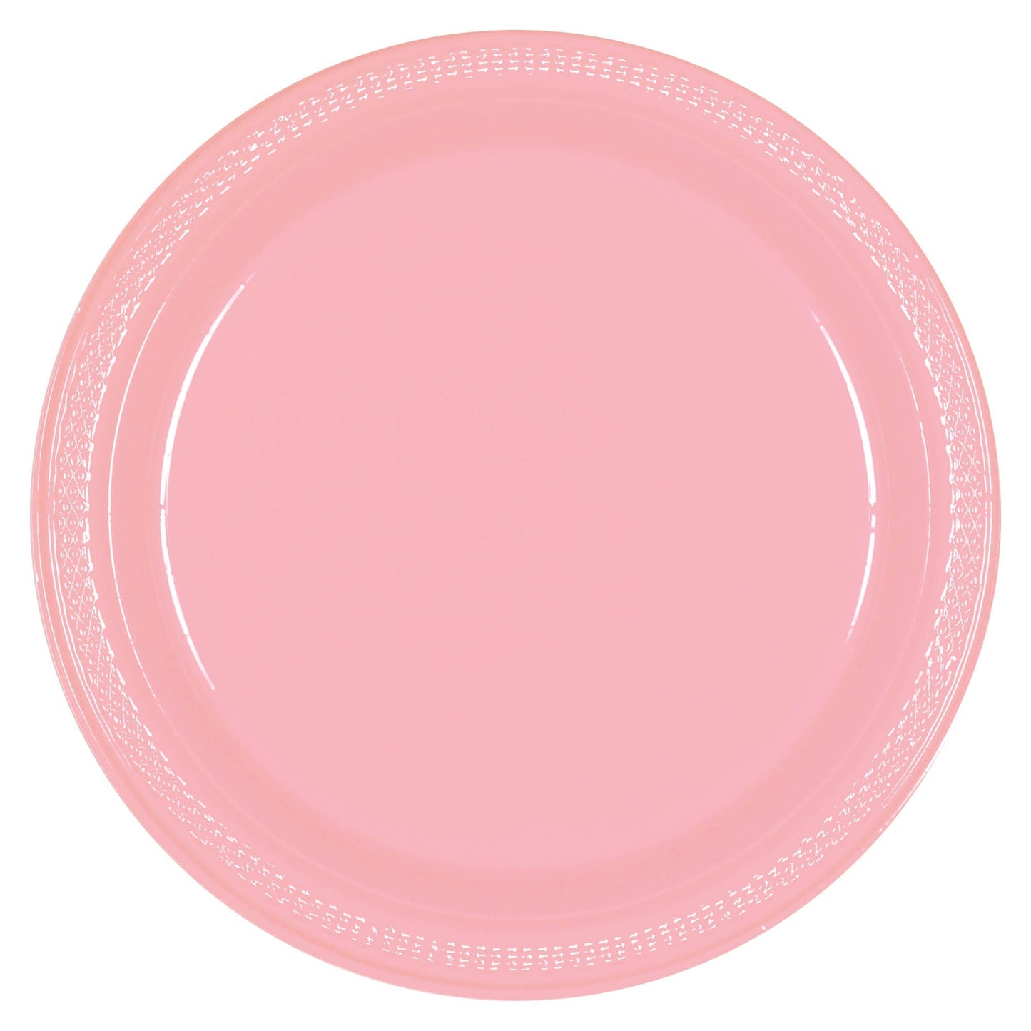 New Pink Plastic Plates 10″ by Amscan from Instaballoons