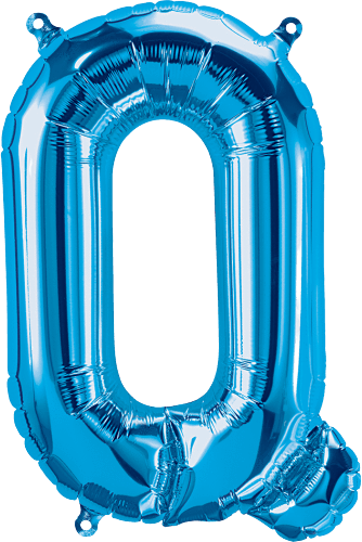 Blue Letter Q 16" Balloon