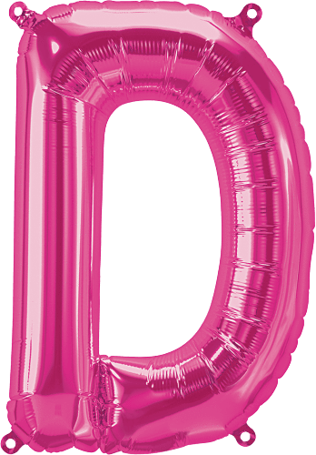 Magenta Letter D 16" Balloon