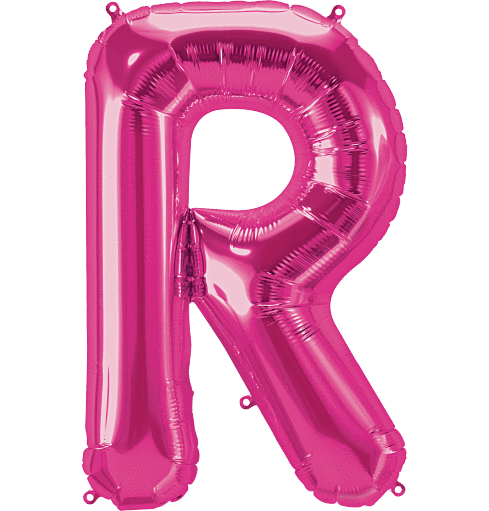 Magenta Letter R 34" Balloon