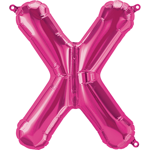 Magenta Letter X 16" Balloon