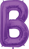 Northstar Mylar & Foil Purple Letter B 34″ Balloon