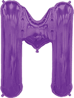 Northstar Mylar & Foil Purple Letter M 34″ Balloon
