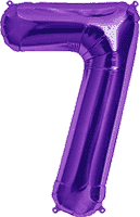 Northstar Mylar & Foil Purple Number 7 34″ Balloon