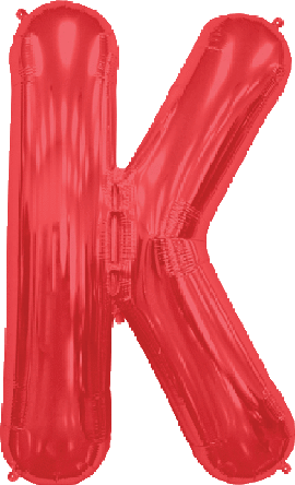 Red Letter K 34″ Balloon