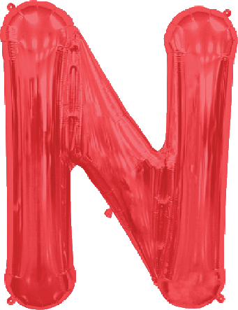 Red Letter N 34″ Balloon