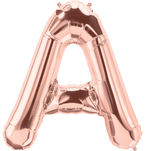 Rose Gold Letter A 34" Balloon