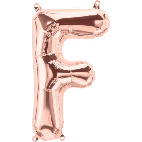 Rose Gold Letter F 16" Balloon