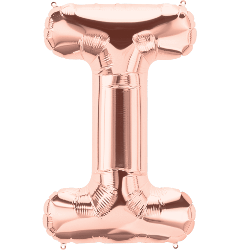 Rose Gold Letter I 34" Balloon