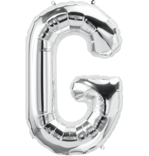 Northstar Mylar & Foil Silver Letter G 34" Balloon