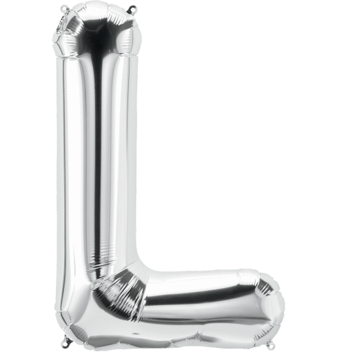 Silver Letter L 34" Balloon