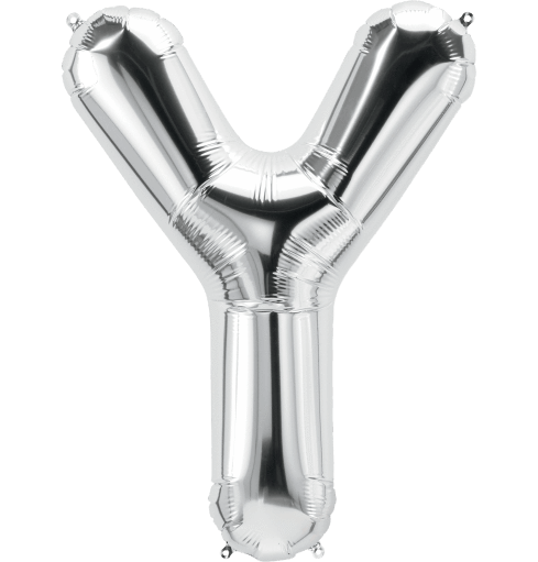 Northstar Mylar & Foil Silver Letter Y 34" Balloon
