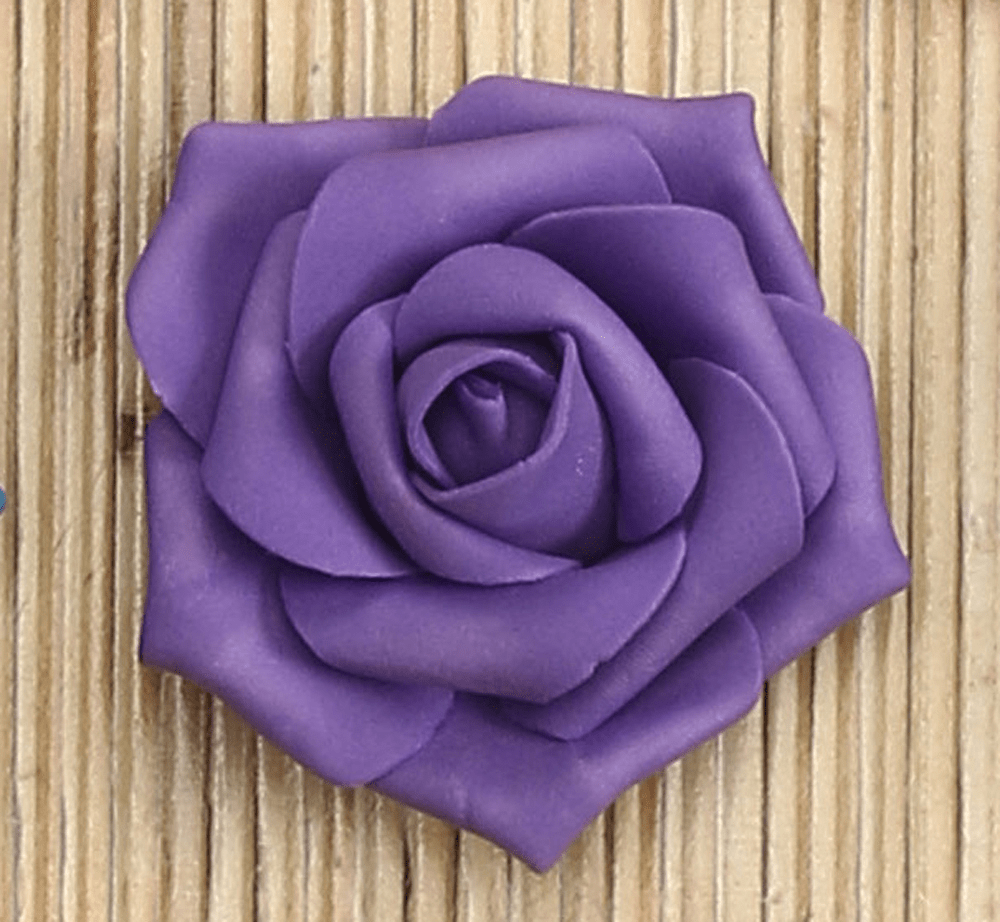NST Purple Foam Rose Single 2.75″ (12 count)