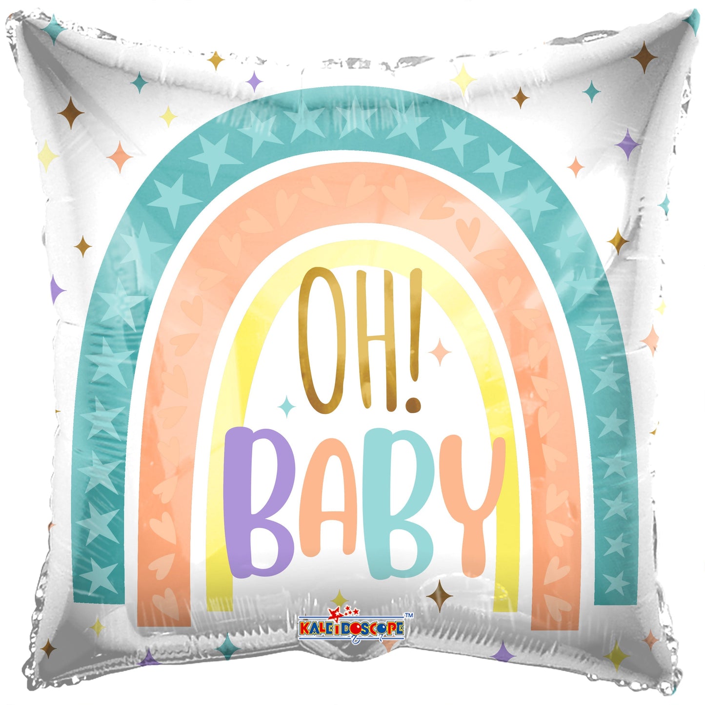 Oh Baby Rainbow 18″ Foil Balloon by Convergram from Instaballoons