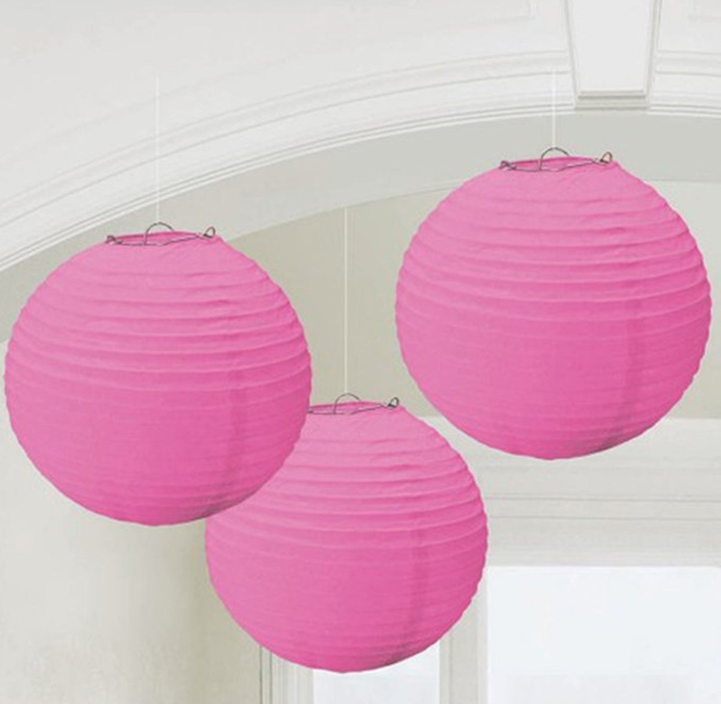 Paper Lantern 9in - Pink 9″ by Amscan from Instaballoons
