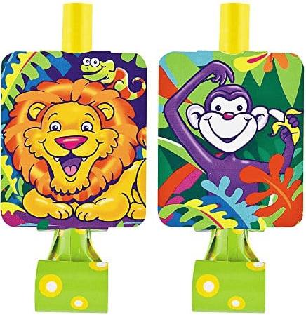 Party Blowers - Smiling Safari (8ct) - Unique