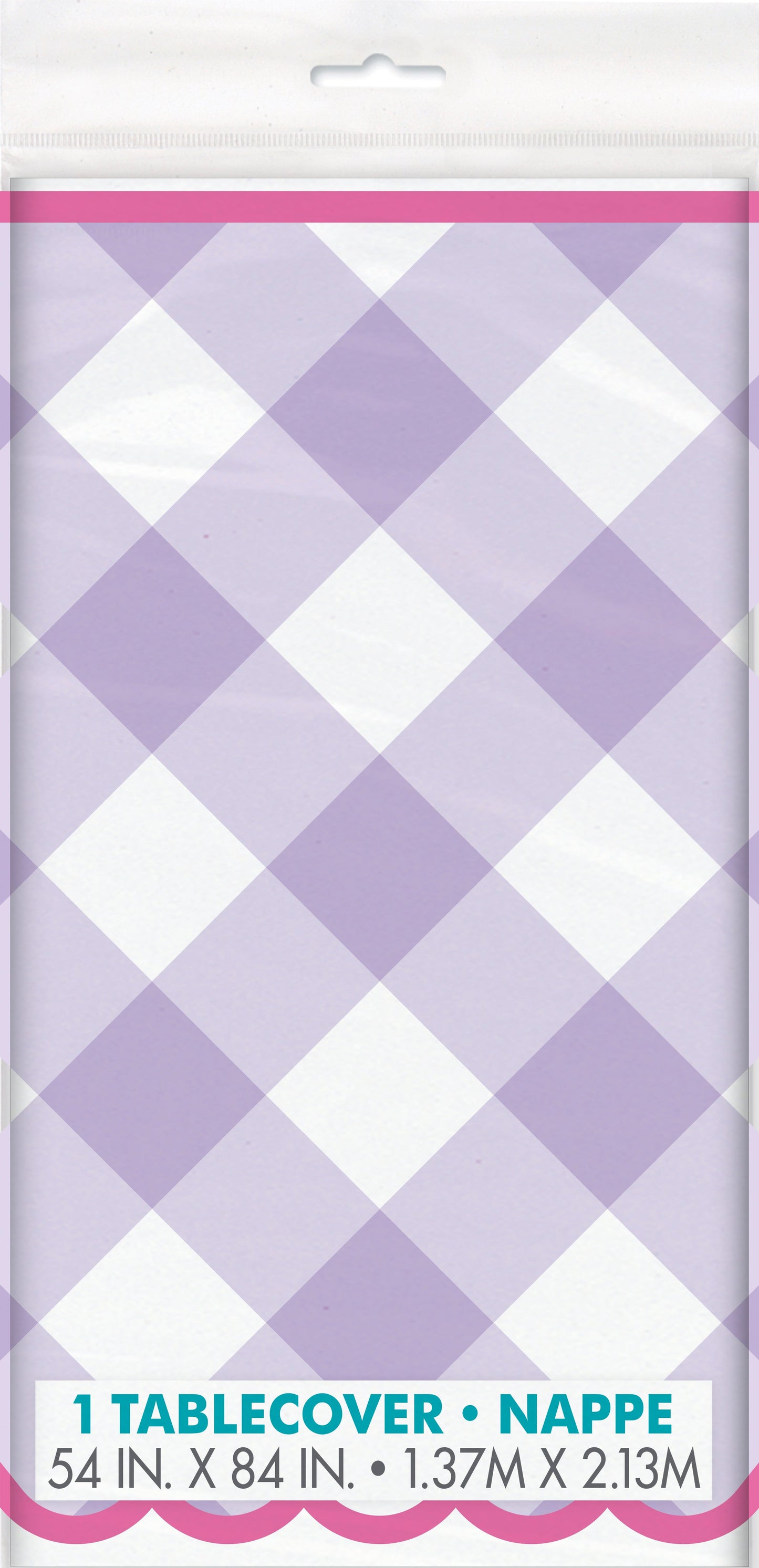 Pastel Gingham Tablecover by Unique from Instaballoons