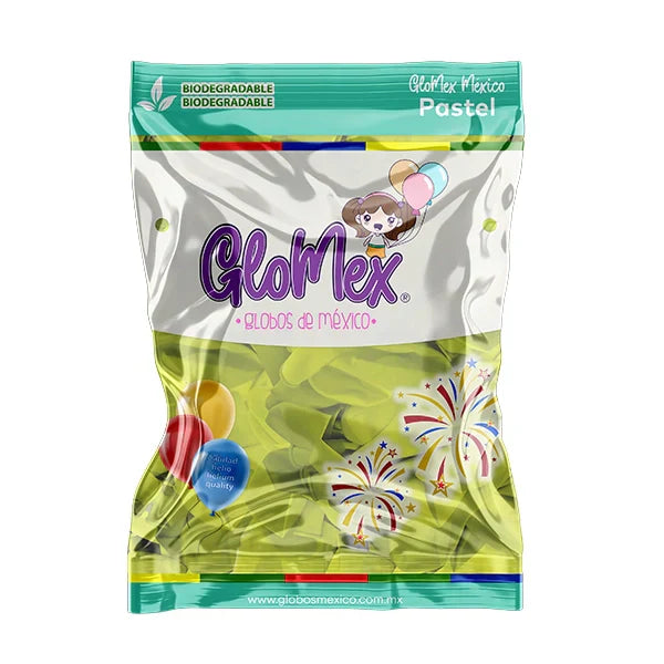 Pastel Lemon Green 5″ Latex Balloons by GloMex from Instaballoons
