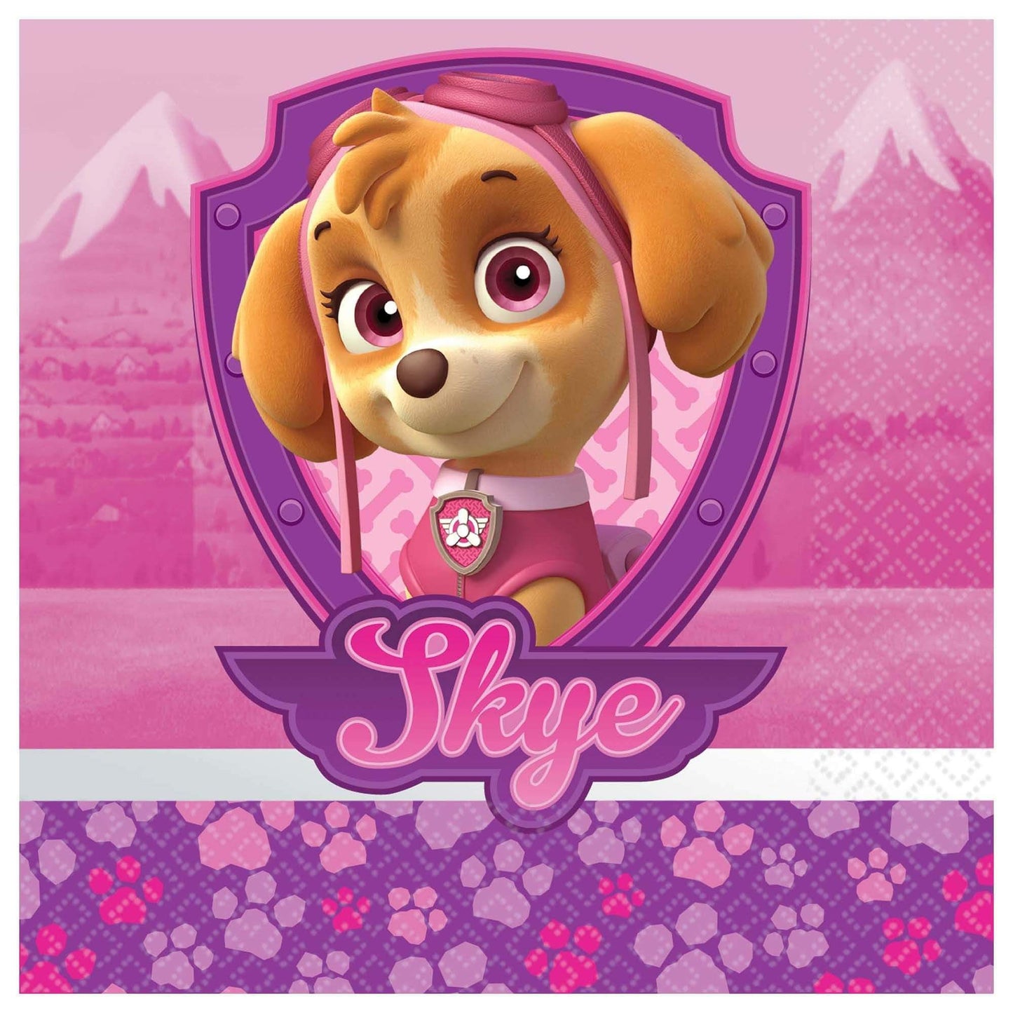 5" Beverage Napkins - Paw Patrol Skye (16ct) - Amscan