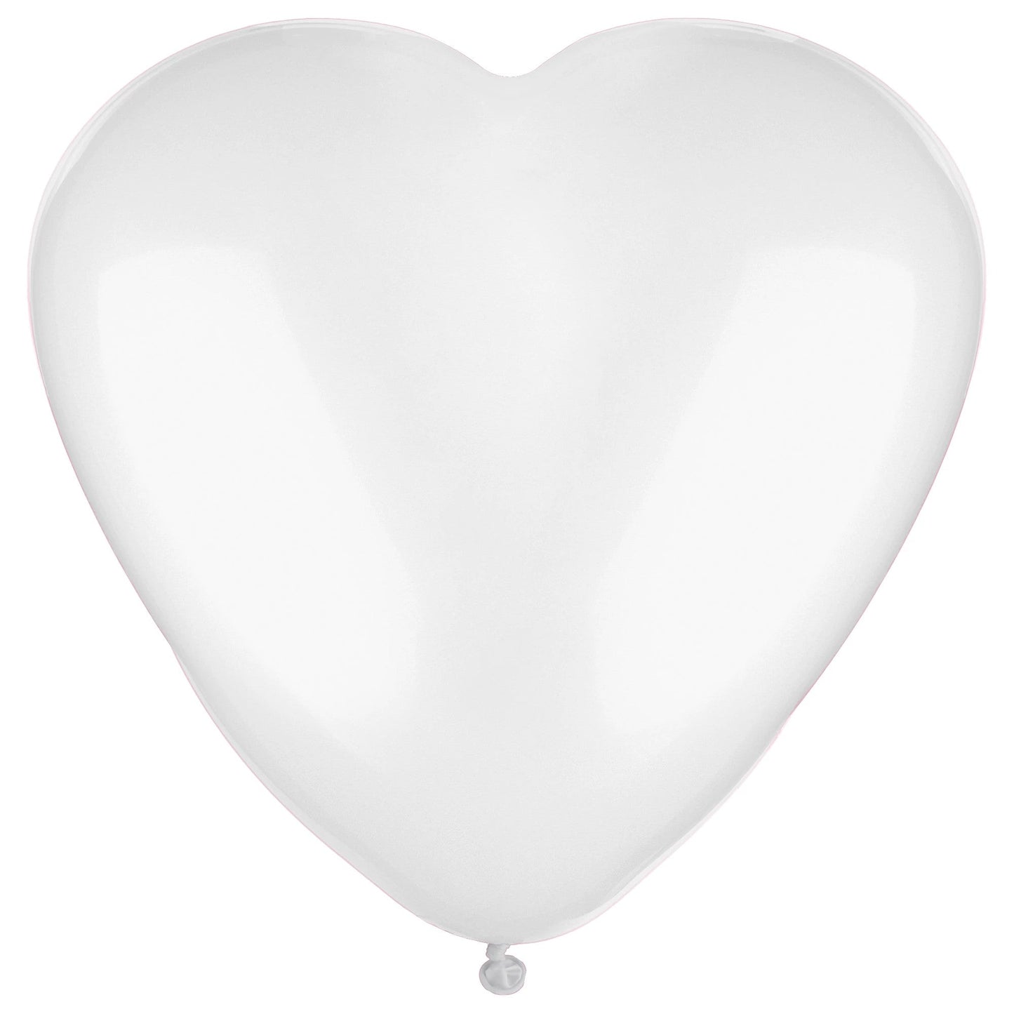 Pearl White Heart 12″ Latex Balloons by Amscan from Instaballoons