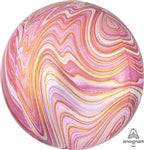 PINK - MARBLEZ ORBZ Foil Balloon - Pack of 3 - Anagram