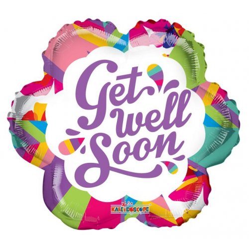 PR Colorblock Flower 18″ Foil Balloons by Convergram from Instaballoons
