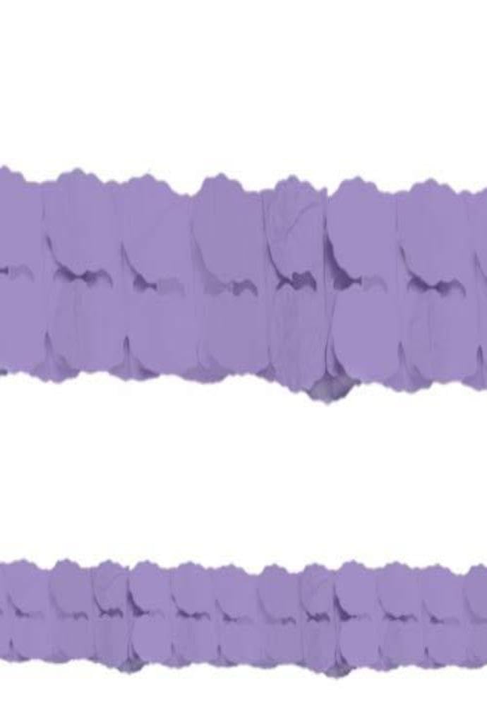 Purple Paper Garland 12ft 1ct - Amscan