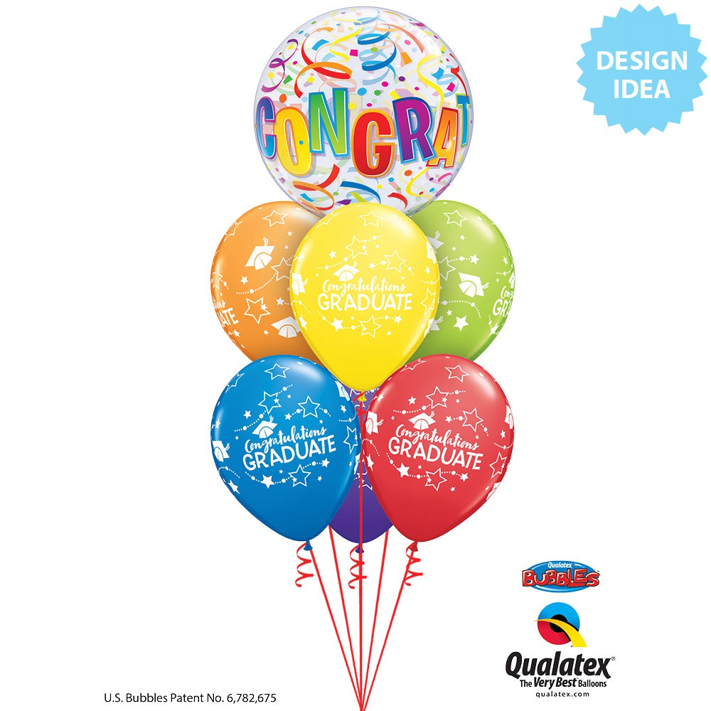 Congratulations Around 22″ Bubble Balloon