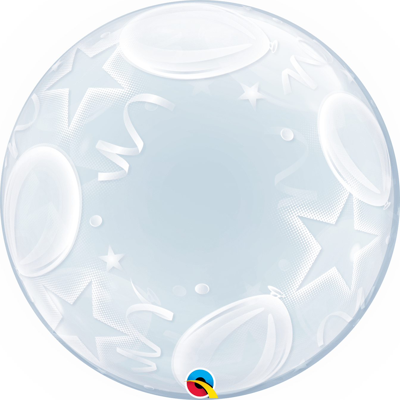 Balloons & Stars 24″ Bubble Balloon