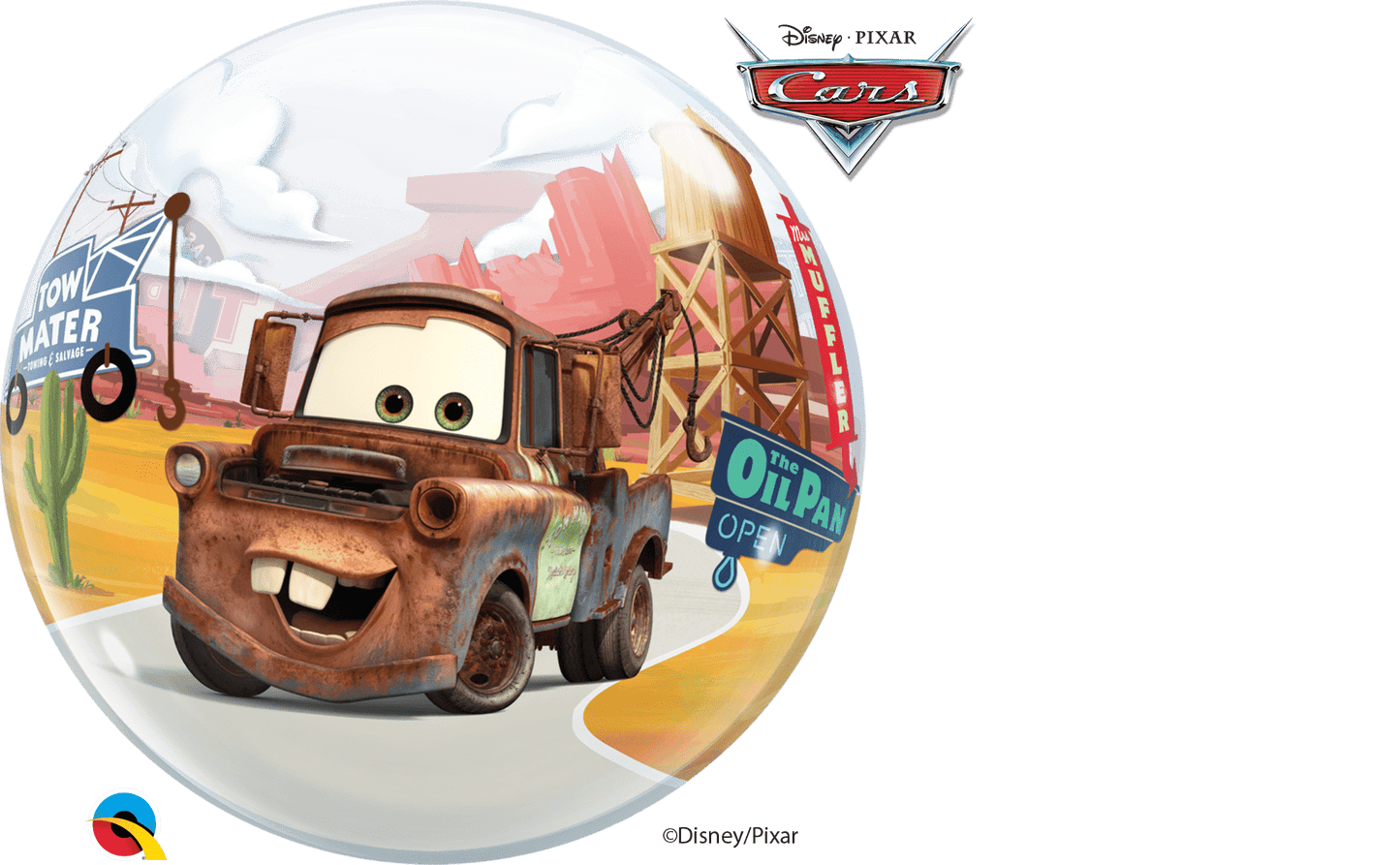 Qualatex Disney•Pixar Lightning McQueen & Mater 22″ Bubble Balloon