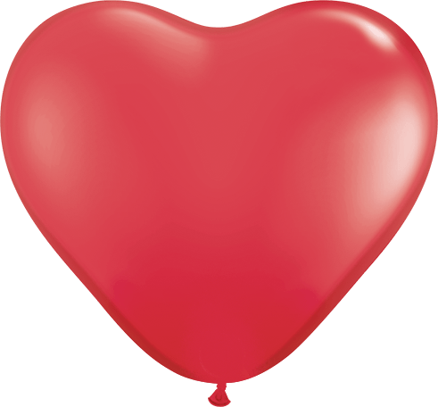 Qualatex Latex 6″ Red Heart Latex Balloons (100)