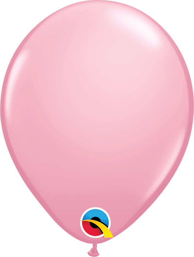 Qualatex Latex 9" Pink Latex Balloons 100 Count