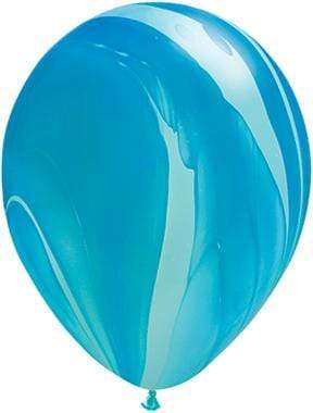 Qualatex Latex Blue Rainbow SuperAgate 11″ Latex Balloons (25)