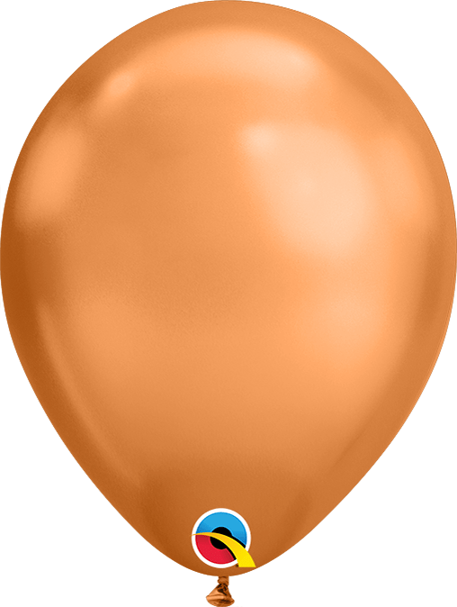 Qualatex Latex Chrome Copper 7″ Latex Balloons (100)